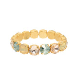 Croatia Stretch Bracelet in Mixes: Aqua Champagne