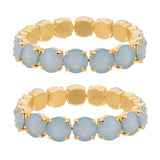Croatia Stretch Bracelet in Ultra Opal Baby Blue (Tova)