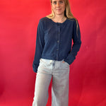 Daily Knit Denim Cardigan