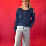 Daily Knit Denim Cardigan
