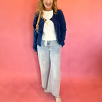 Daily Knit Denim Cardigan