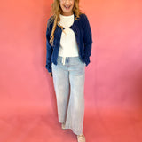 Daily Knit Denim Cardigan