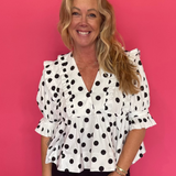 Dot's Got It Going On Babydoll Top