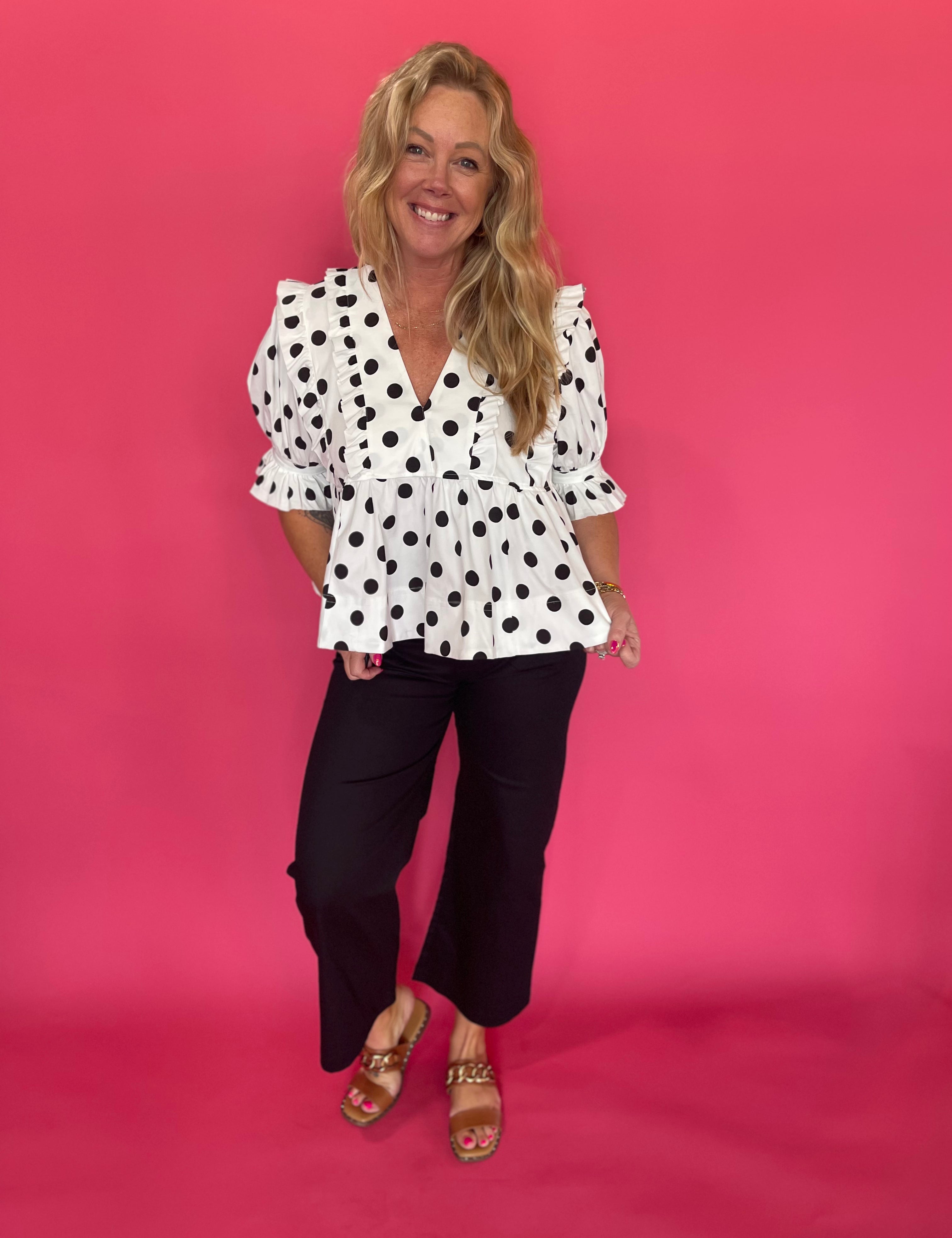 Dot's Got It Going On Babydoll Top