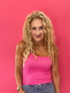 Dot's My Kind of Cami in Fuchsia