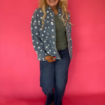 Dot's a Keeper Denim Jacket in Light Denim