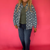 Dot's a Keeper Denim Jacket in Light Denim