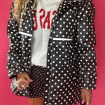Dot's the Forecast Rain Jacket in Black