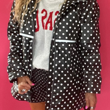 Dot's the Forecast Rain Jacket in Black