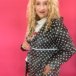 Dot's the Forecast Rain Jacket in Black
