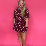 Dot's the One Knit Top & Shorts Set