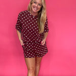 Dot's the One Knit Top & Shorts Set