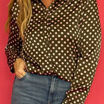 Dot the Line Satin Shirt
