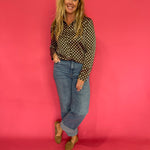 Dot the Line Satin Shirt