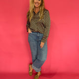 Dot the Line Satin Shirt