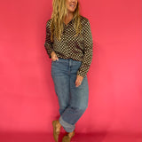 Dot the Line Satin Shirt