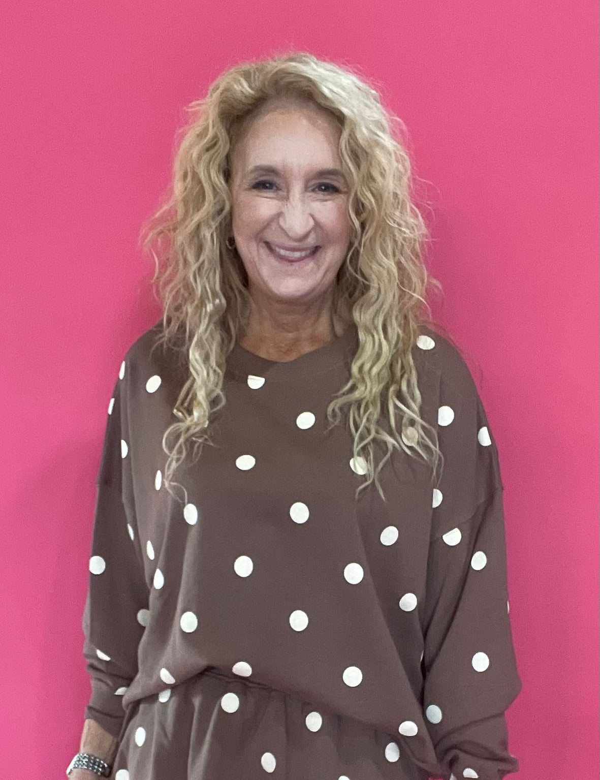 Dot-to-Dot Mocha Pullover