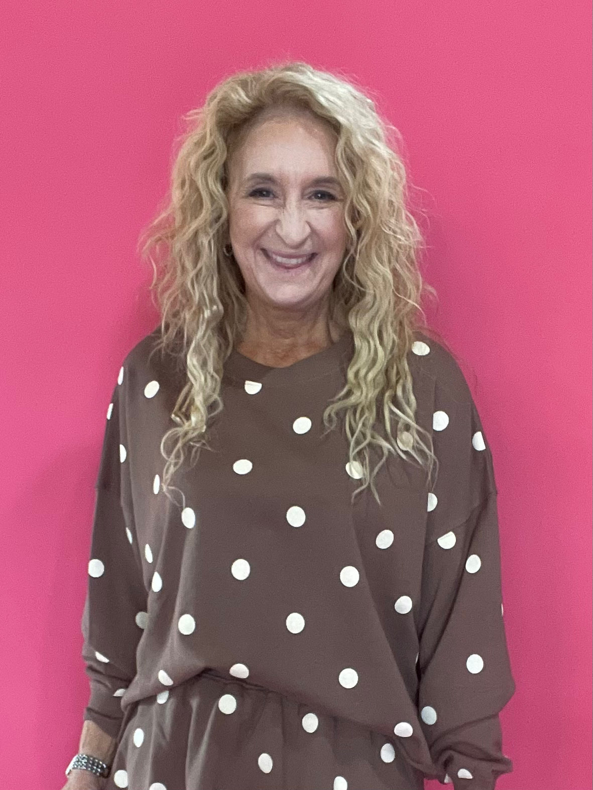 Dot-to-Dot Mocha Pullover