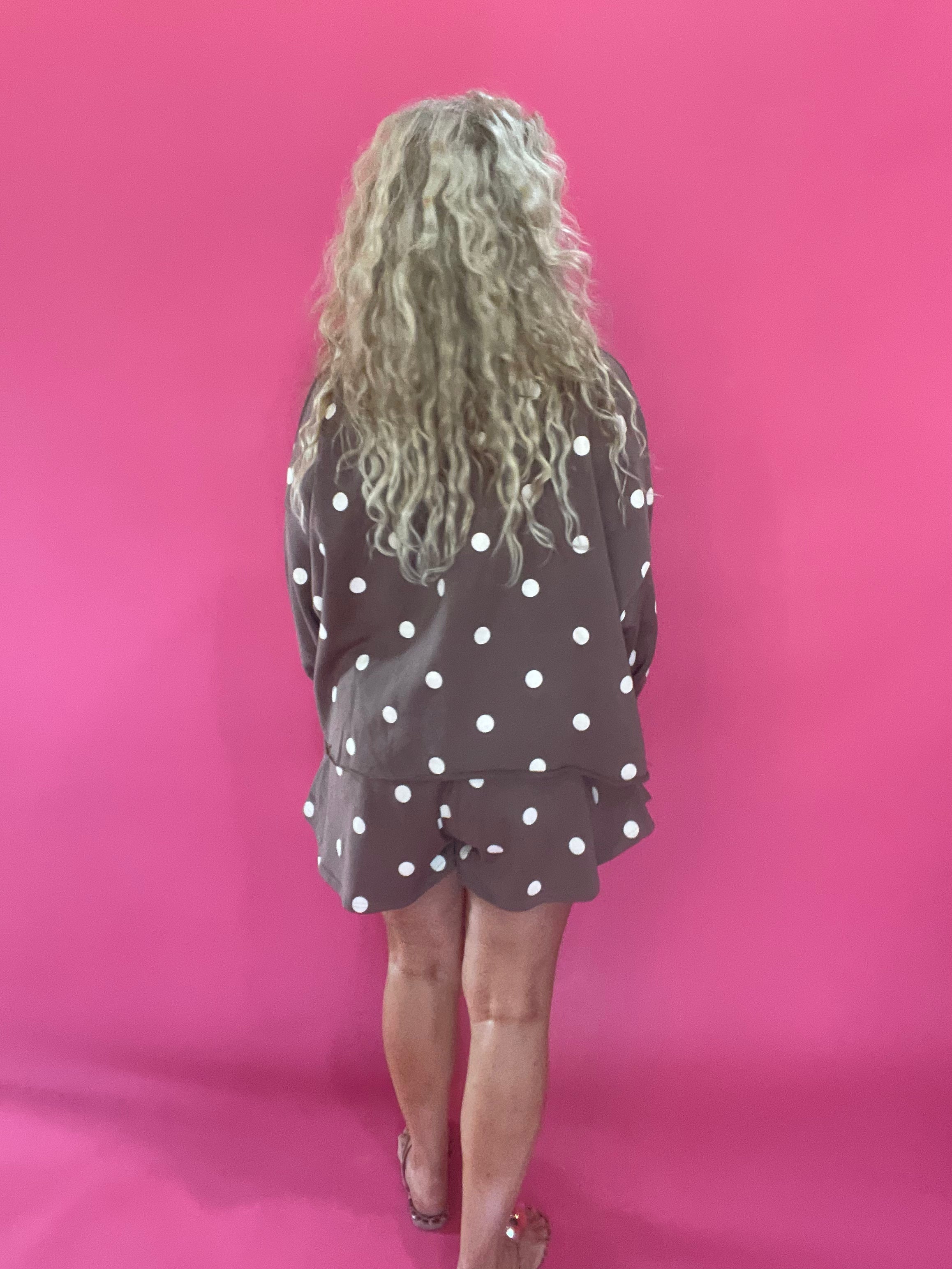 Dot-to-Dot Mocha Skort