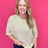 Dreamy Drift Open Stitch Sweater in Taupe - Shabby 2 Chic Boutiques