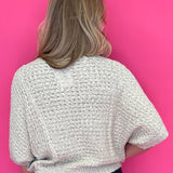 Dreamy Drift Open Stitch Sweater in Taupe - Shabby 2 Chic Boutiques
