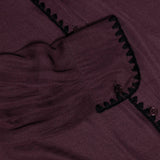 Dress to Impress Satin Button Down with a Blanket Stitch Detail in Red