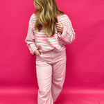 Dusty Rose Twill Barrel Pants - Shabby 2 Chic Boutiques