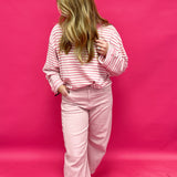 Dusty Rose Twill Barrel Pants - Shabby 2 Chic Boutiques