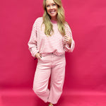 Dusty Rose Twill Barrel Pants - Shabby 2 Chic Boutiques