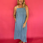 Easy Breeze Chambray Maxi Dress - Shabby 2 Chic Boutiques