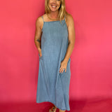 Easy Breeze Chambray Maxi Dress - Shabby 2 Chic Boutiques
