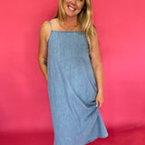 Easy Breeze Chambray Maxi Dress - Shabby 2 Chic Boutiques