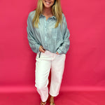 Easy Breeze Linen-Blend Button-Up Shirt - Shabby 2 Chic Boutiques