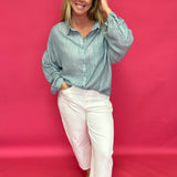 Easy Breeze Linen-Blend Button-Up Shirt - Shabby 2 Chic Boutiques