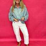 Easy Breeze Linen-Blend Button-Up Shirt - Shabby 2 Chic Boutiques