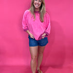Easy Breeze Mineral Wash Terry Top - Shabby 2 Chic Boutiques