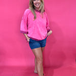 Easy Breeze Mineral Wash Terry Top - Shabby 2 Chic Boutiques