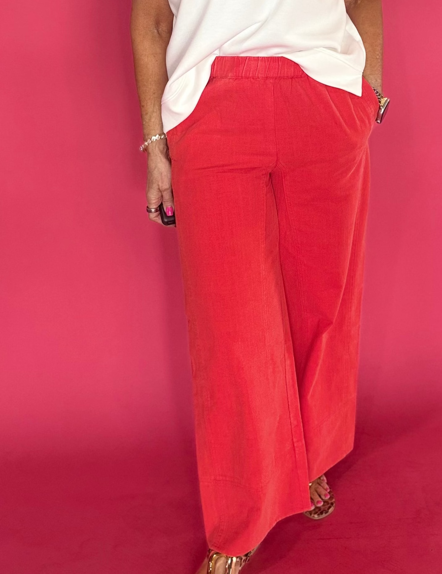Easy Days Cotton Wide-Leg Pull-On Pants - Shabby 2 Chic Boutiques