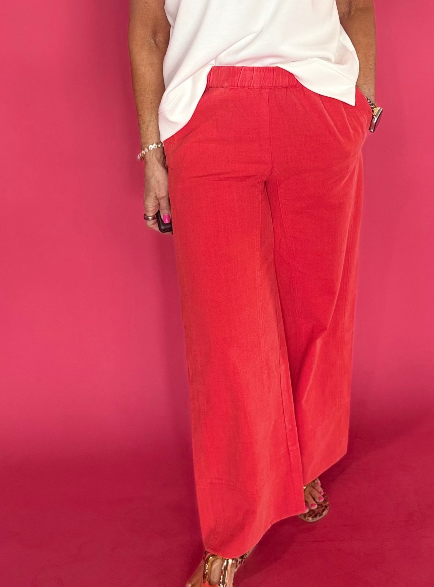 Easy Days Cotton Wide-Leg Pull-On Pants - Shabby 2 Chic Boutiques