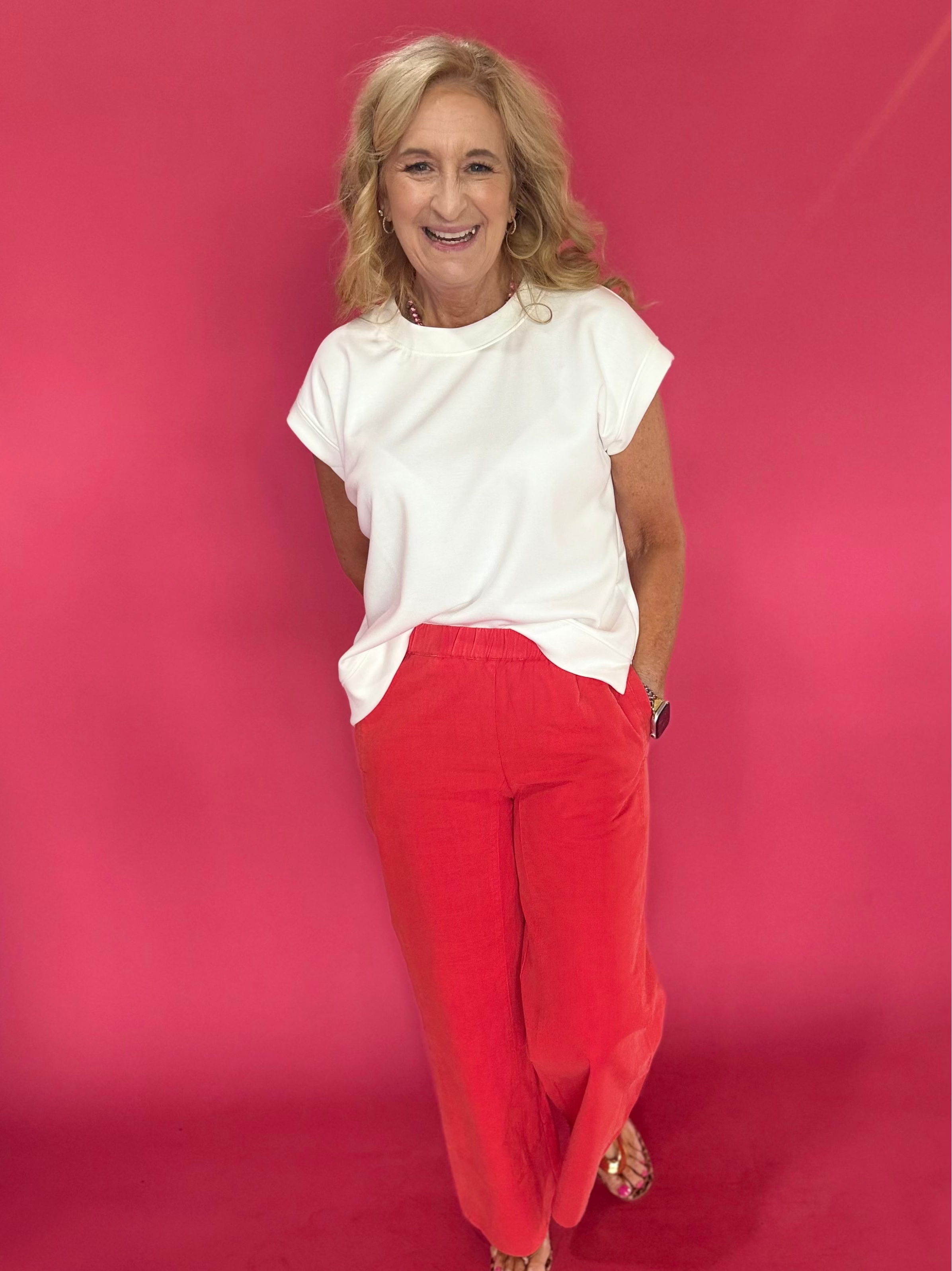 Easy Days Cotton Wide-Leg Pull-On Pants - Shabby 2 Chic Boutiques