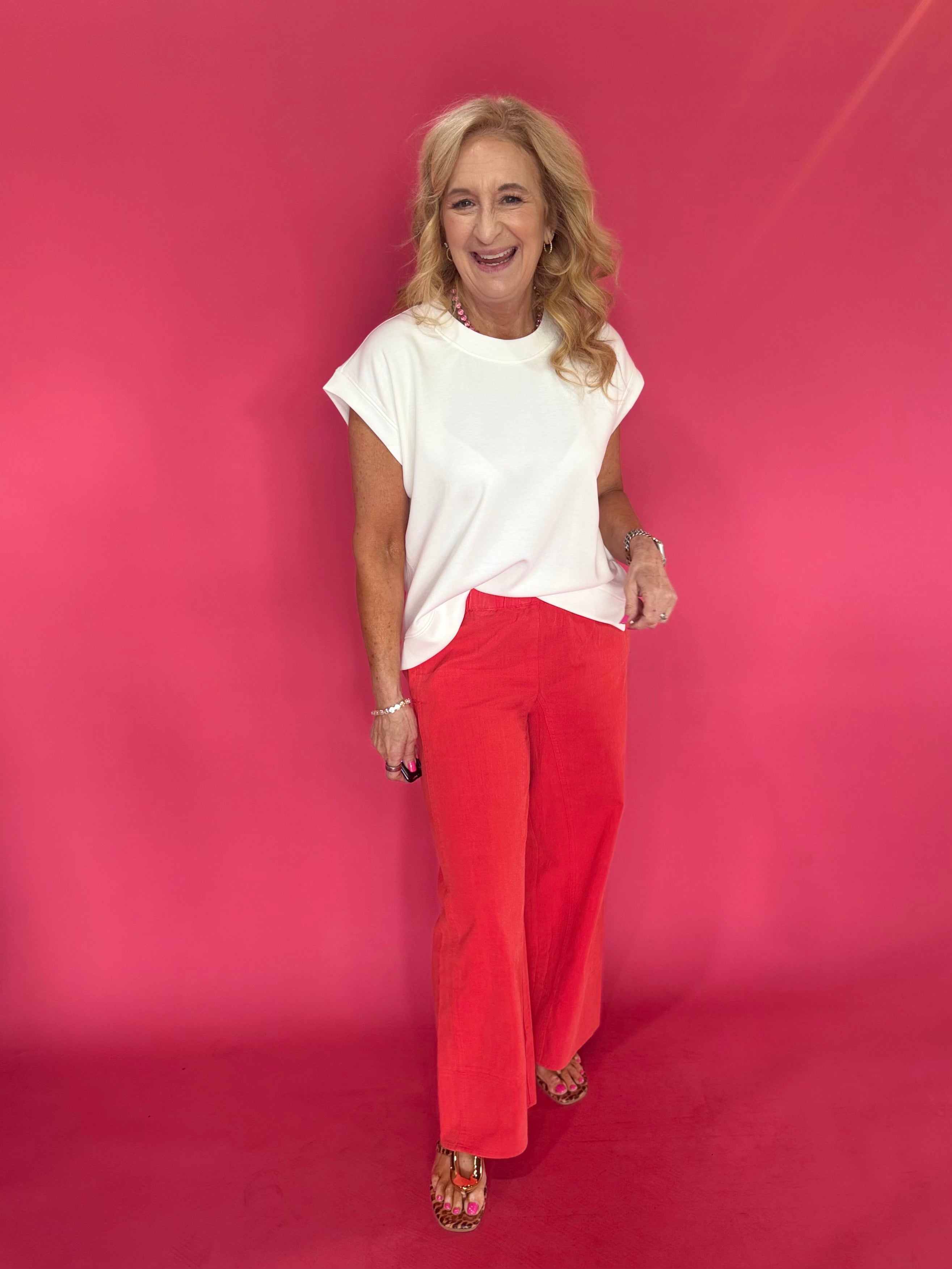 Easy Days Cotton Wide-Leg Pull-On Pants - Shabby 2 Chic Boutiques
