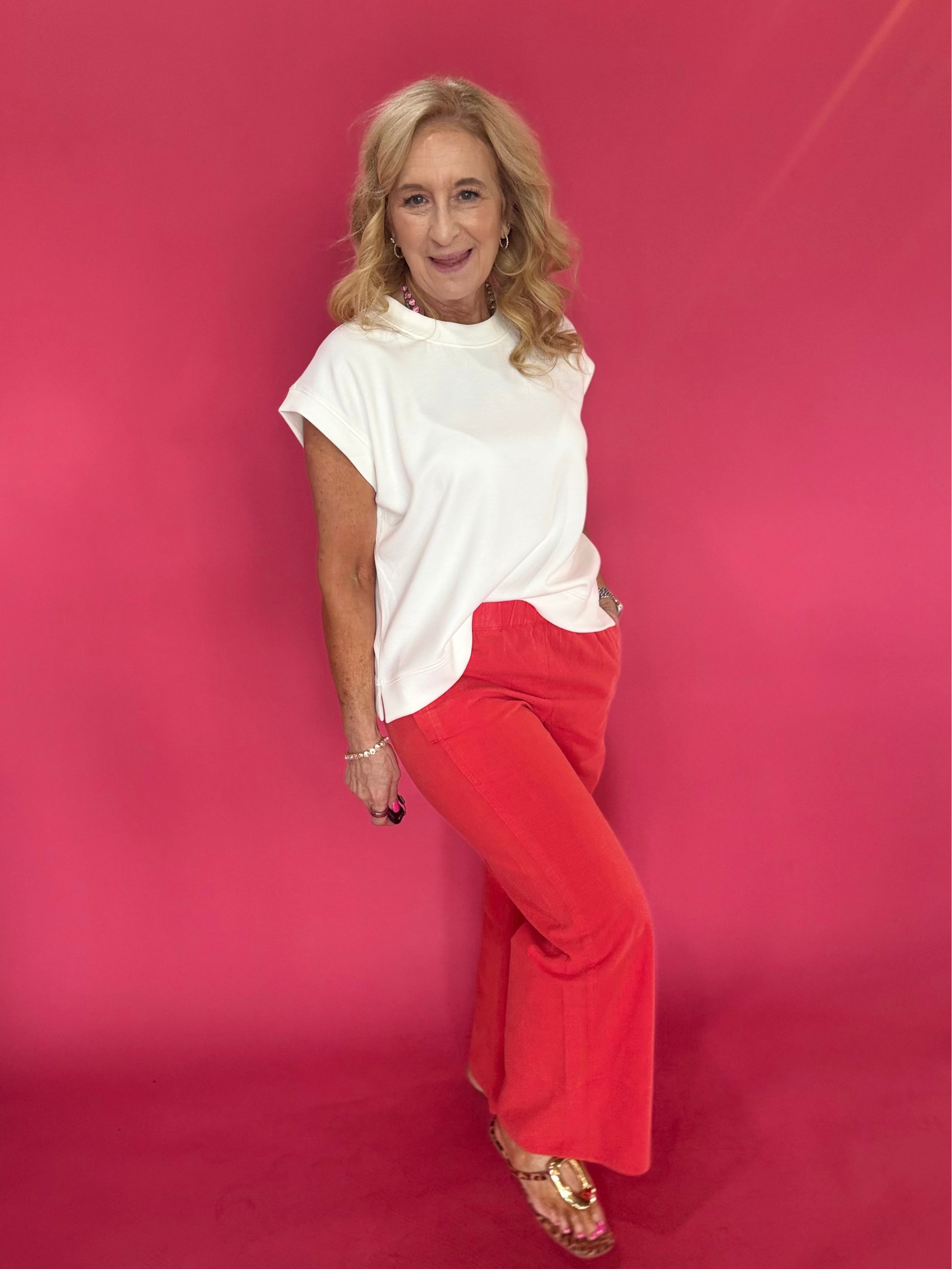 Easy Days Cotton Wide-Leg Pull-On Pants - Shabby 2 Chic Boutiques