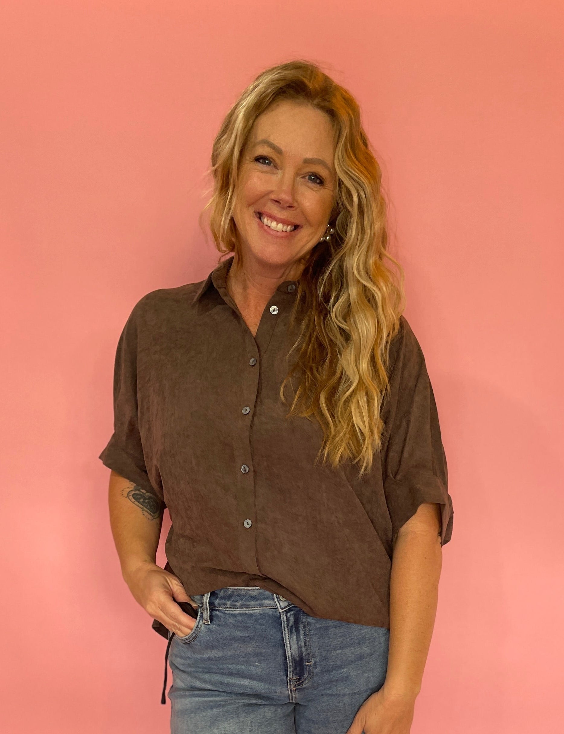Easy Does It Woven Top