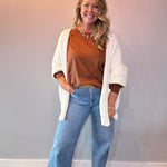 Edge-to-Edge Cozy Cardigan in Cream