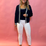 Effortless Edge: Millennium Cropped Flare Pant in White
