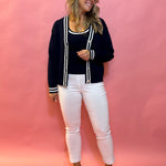 Effortless Edge: Millennium Cropped Flare Pant in White