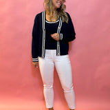 Effortless Edge: Millennium Cropped Flare Pant in White
