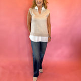 Effortless Edge Mix Media Shirt and Vest