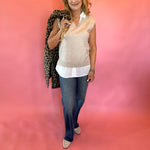 Effortless Edge Mix Media Shirt and Vest