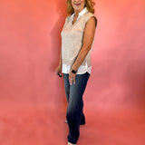 Effortless Edge Mix Media Shirt and Vest